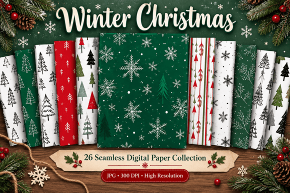 Winter Christmas Patterns is a Festive