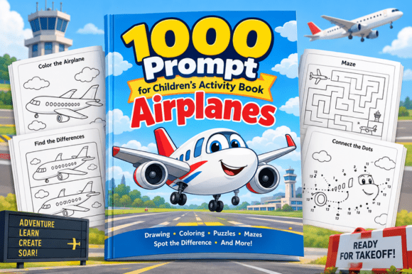 1000 Prompt for Children's Airplanes