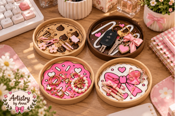Cookie Trinket Tray Set - 4 Designs 3MF Files for FDM 3D Printing - Image 3