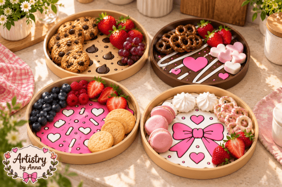 Cookie Trinket Tray Set - 4 Designs 3MF Files for FDM 3D Printing - Image 4