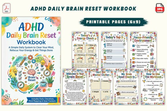 ADHD Daily Brain Reset Workbook