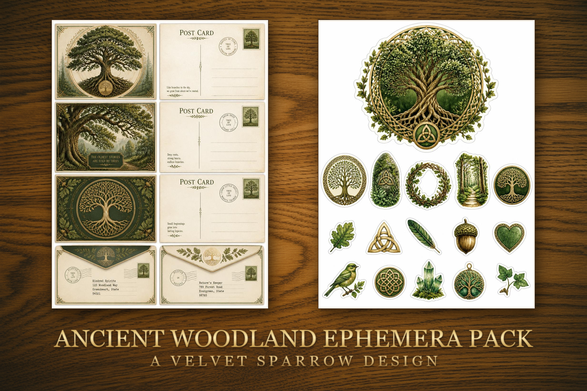 Ancient Woodland Ephemera Pack