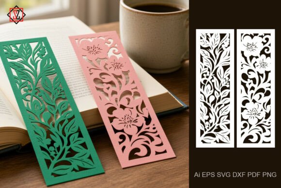 Bookmarks with Cut-out Natural Patterns