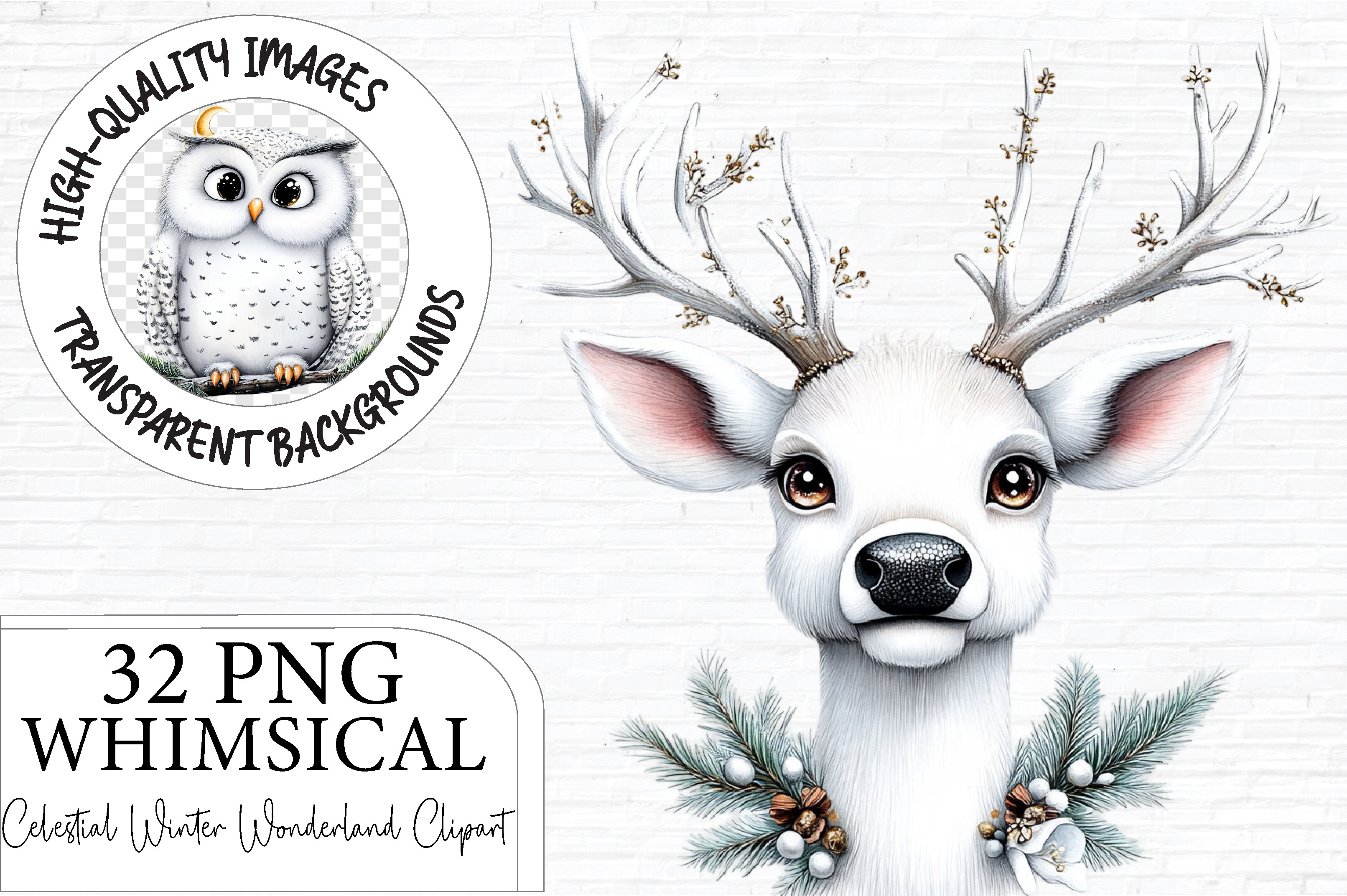 Celestial Winter Wonderland Clipart