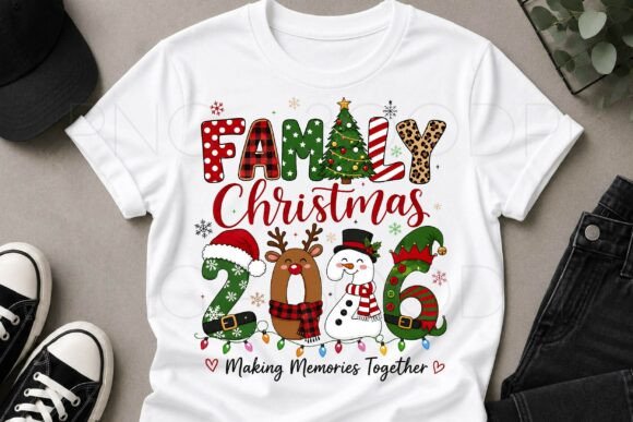 Christmas Family 2026 Memories PNG