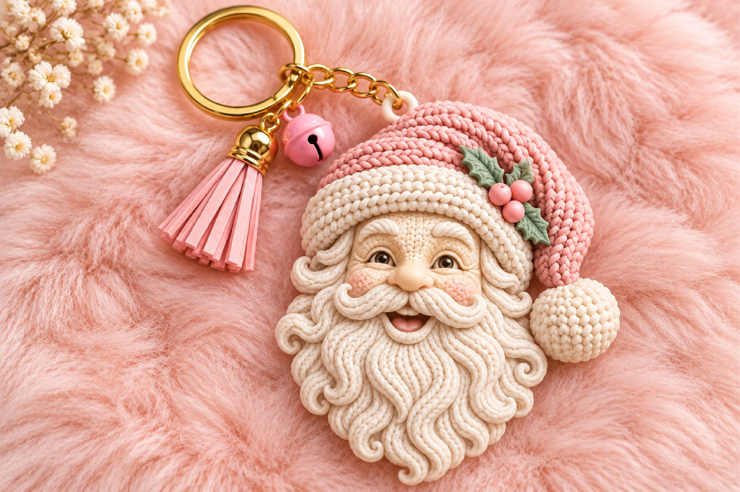 Christmas Santa Claus Keychain 3D STL – Festive Printable Holiday Model - Image 4