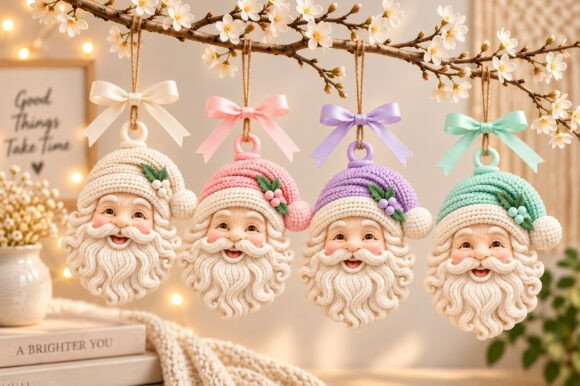 Christmas Santa Claus Keychain 3D STL – Festive Printable Holiday Model - Image 3
