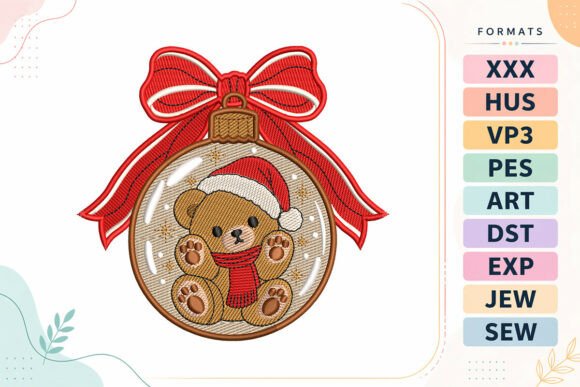 Christmas Teddy Bear Ornament