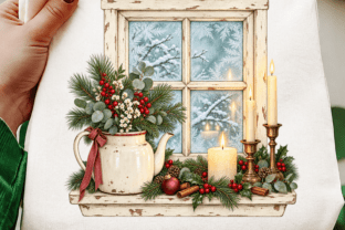 Christmas Window PNG Clipart Bundle Graphic by SvgCuttingShop ...