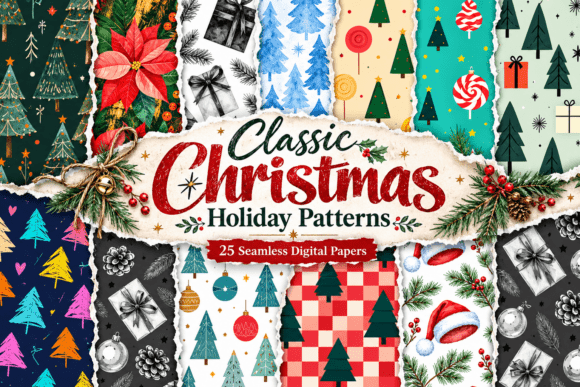Classic Christmas Holiday Patterns