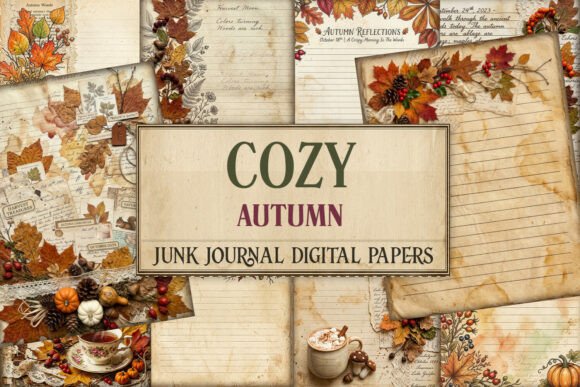 Cozy Autumn Junk Journal Pages