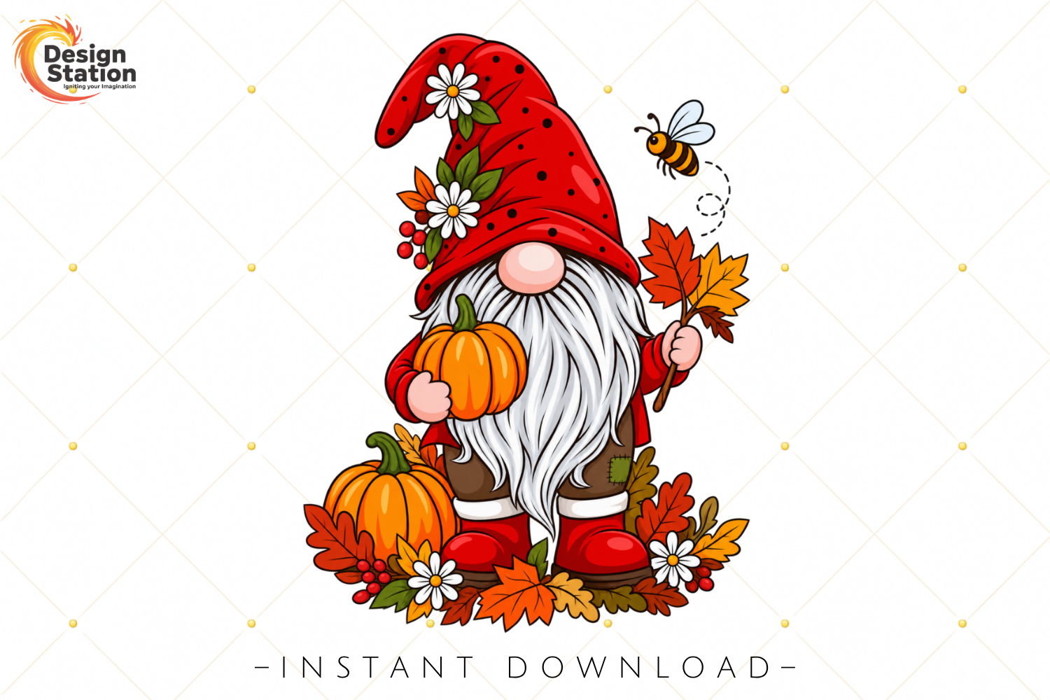 25 Lettering Graphics Calligraphy Cute Autumn Gnome Thanksgiving PNG Graphic by Design Station · Creative ...