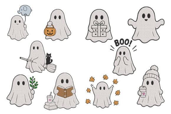 Cute Ghost Halloween Cozy Spooky Design
