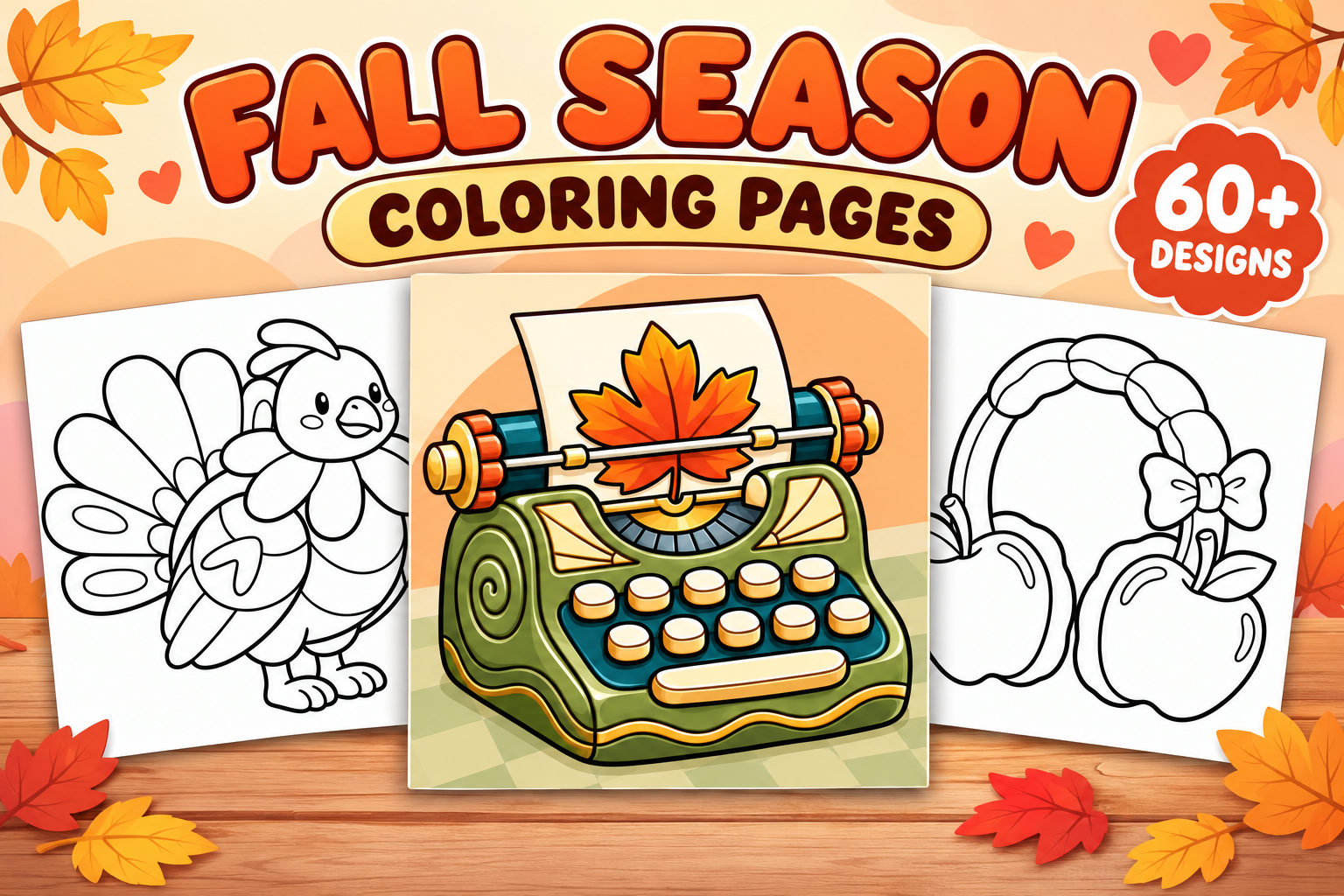 Fall Season Coloring Pages – Volume 1