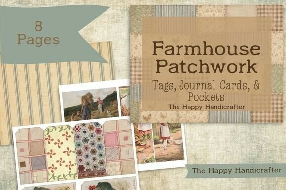 Farmhouse Patchwork Tags & Journal Cards