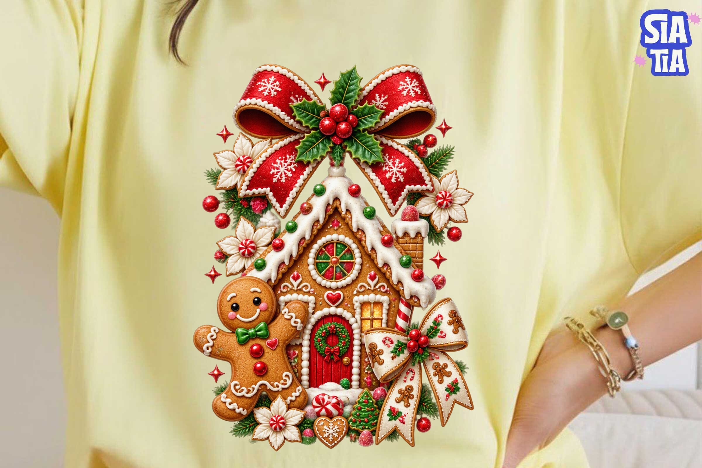 25 Lettering Graphics Calligraphy Gingerbread House Christmas PNG Shirt Graphic by siatia · Creative Fabrica