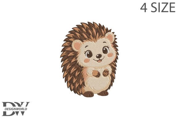 Hedgehog Embroidery Design