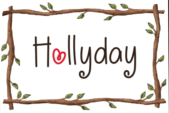 Hollyday Font - Lettering Fonts Design
