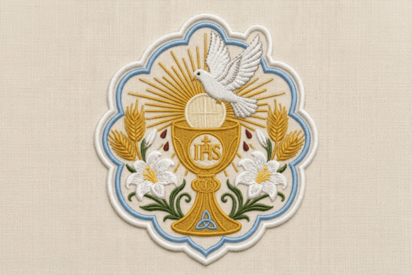 Holy Spirit Dove Eucharist Embroidery