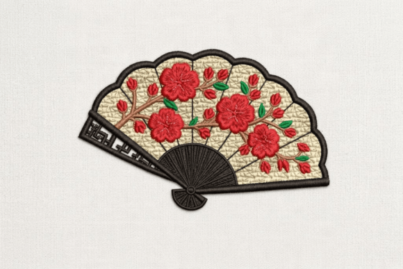 Japanese Folding Fan Cherry Blossom