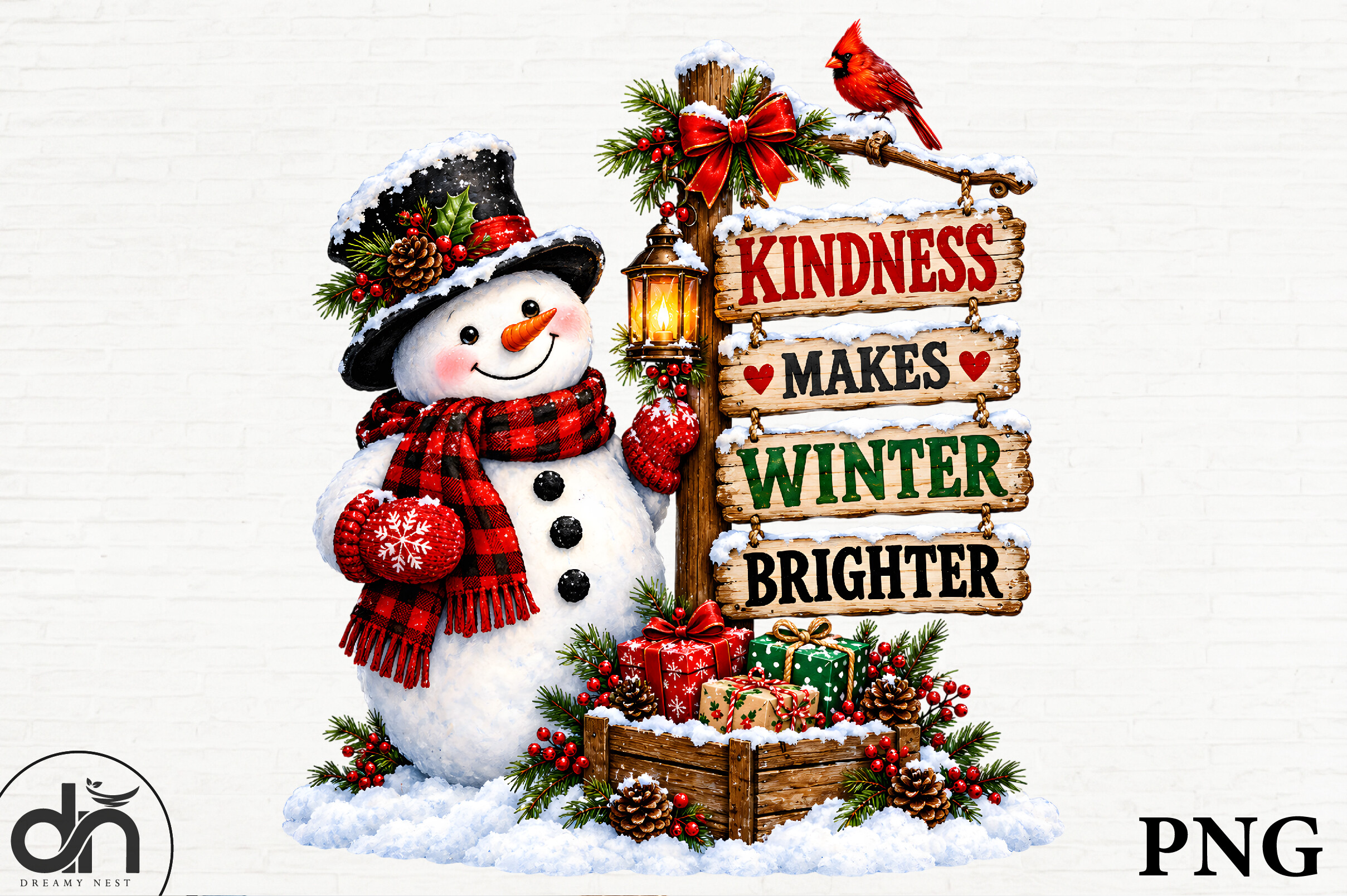 25 Lettering Graphics Calligraphy Kindness Winter Snowman Sublimation PNG Graphic by Dreamy Nest ...