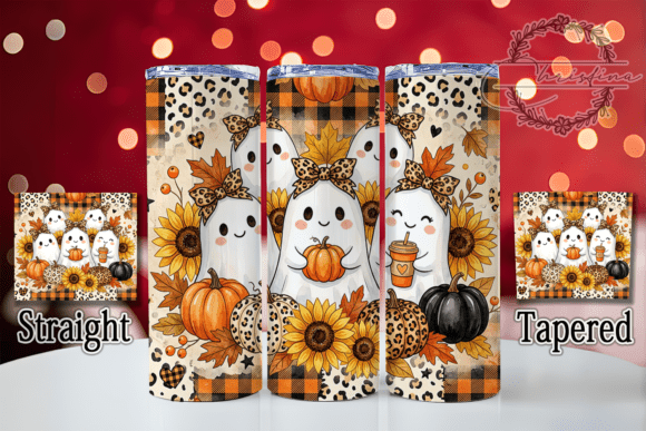 Leopard Ghost Sunflower 20oz Tumbler