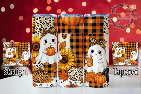 Leopard Ghost Sunflower 20oz Tumbler
