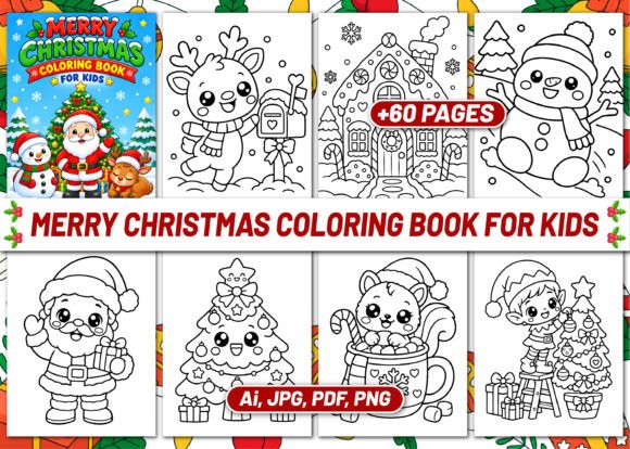 MERRY CHRISTMAS COLORING BOOK for KIDS