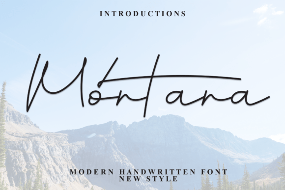 Montana Font - Lettering Fonts Design
