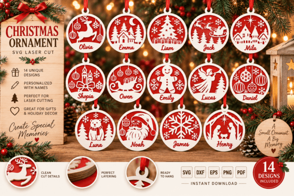 Laser Cut Christmas Designs