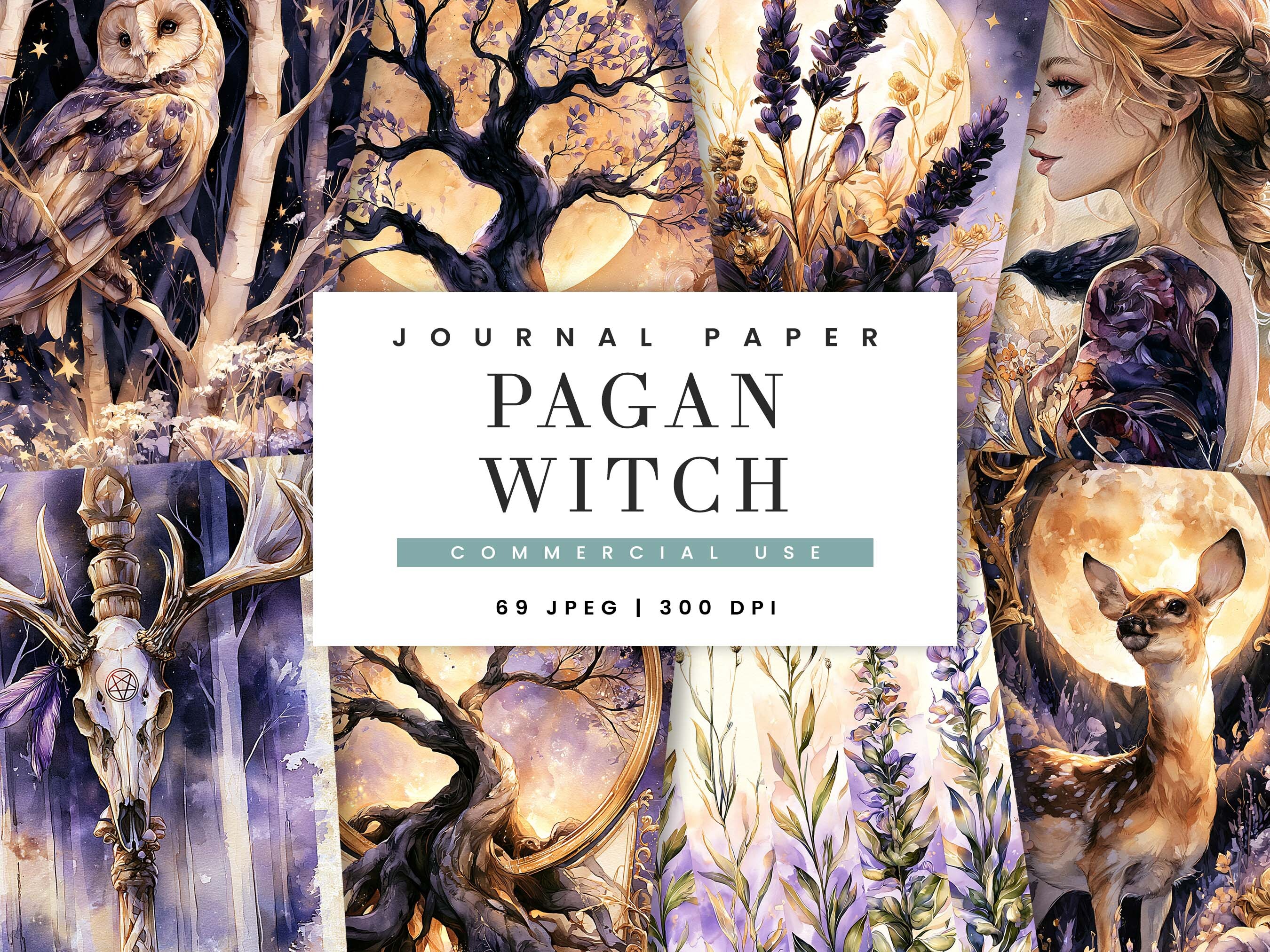 Pagan Witch Junk Journal Pages