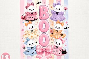 Pastel Pink Ghost Boo Squad T-shirt PNG Graphic by Trendy Bee ...