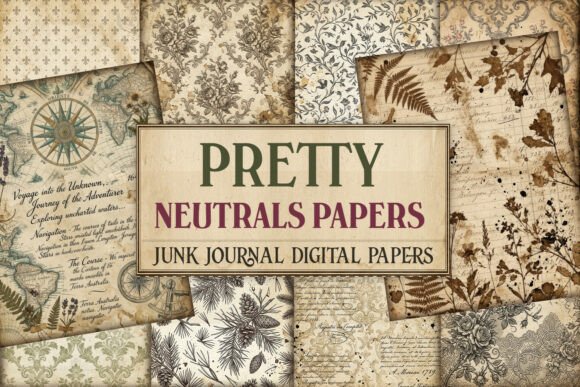 Pretty Neutral Junk Journal Pages