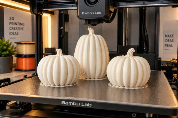 Pumpkin Trio Decor 3D Print STL File – Autumn & Halloween 3D Printable Models - Image 5