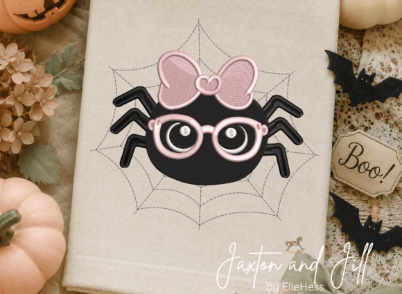 Spider Applique Embroidery Design