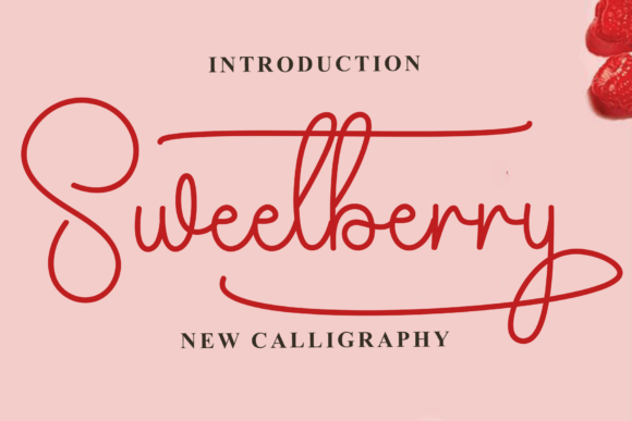 Sweetberry Font - Lettering Fonts Design