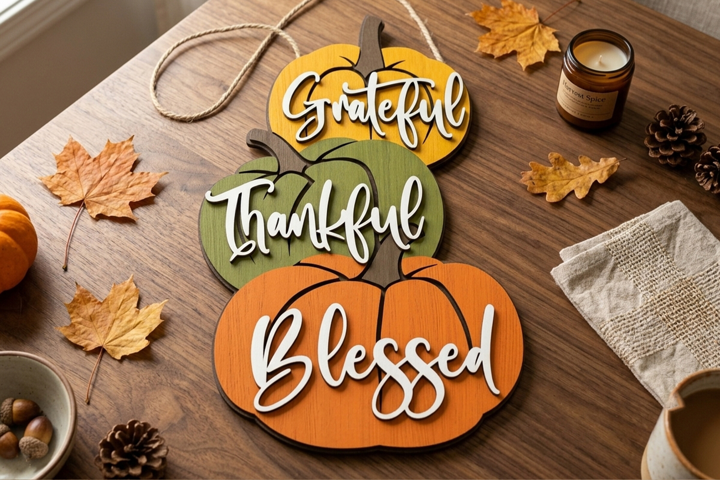Thankful Grateful Blessed SVG