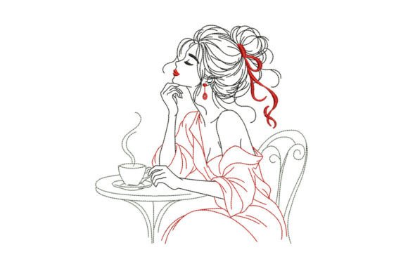 Woman Drinking Coffee