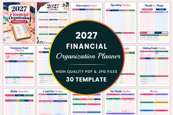 2027 Financial Organization Workbook KDP