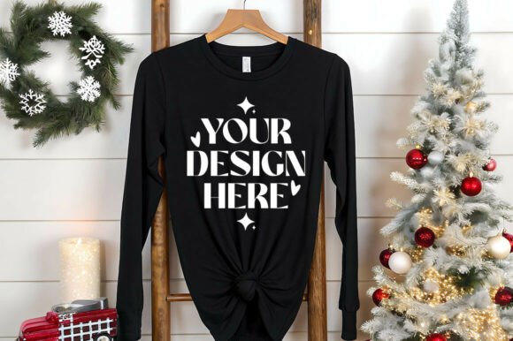 Bella Canvas 3501 Christmas Mockup