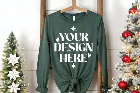 Bella Canvas 3501 Christmas Mockup