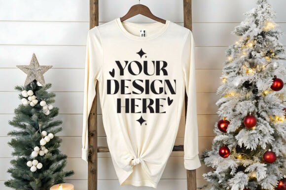 Bella Canvas 3501 Christmas Mockup