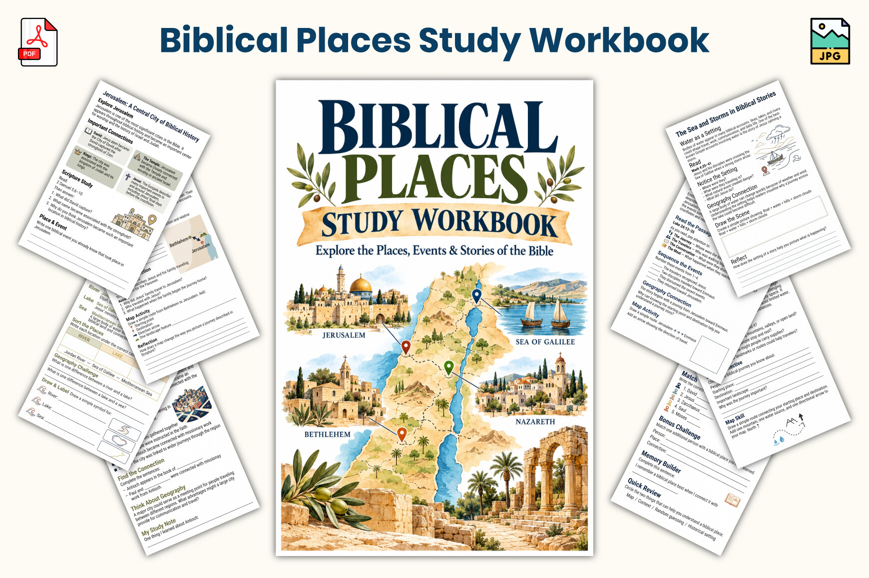 Biblical Places Study Workbook