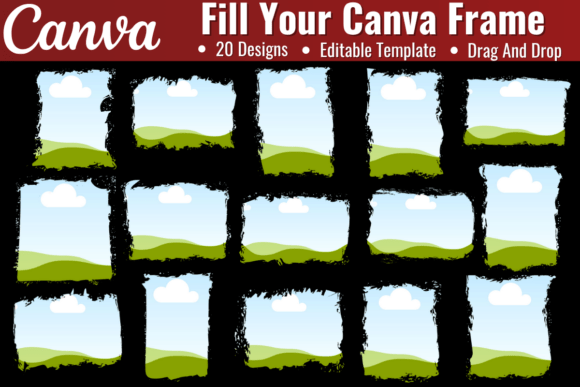 Bleach Effect Distressed Canva Template Illustration Modèles d'Impression Par Artist05