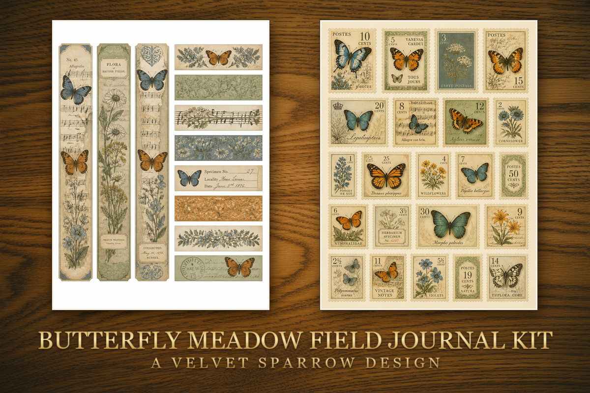 Butterfly Meadow Field Journal Kit