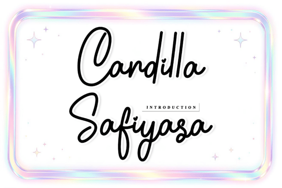 Cardilla Safiyasa Font - Lettering Fonts Design