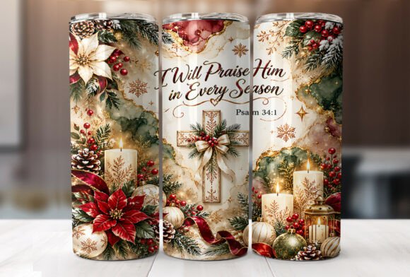 Christian Christmas Bible Verse Tumbler