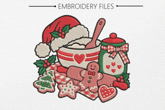 Christmas Baking Embroidery Design