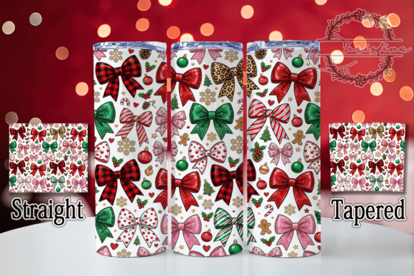 Christmas Bow Pattern 20oz Tumbler
