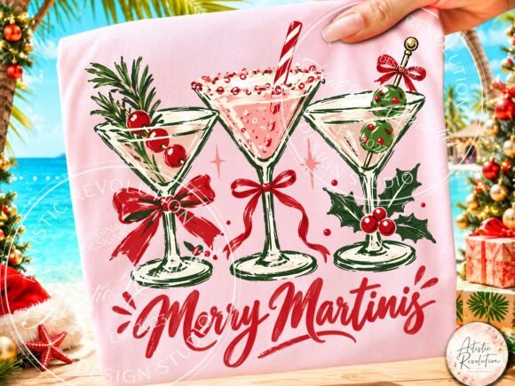 Christmas Cocktail PNG Christmas PNG Graphic Illustrations By Artistic Revolution